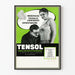 Plakat vintage medyczny TENSOL - dekoracja ścienna w stylu retro zdrowie