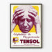 Plakat Vintage Tensol na bóle głowy spowodowane nadciśnieniem