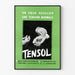 Reklamowy plakat vintage Tensol do harmonizacji rytmu serca