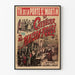 Plakat vintage Rycerz z Maison-Rouge Teatr Porte Saint-Martin