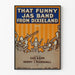 Plakat vintage That Funny Jas Band z Dixielandu