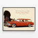 Plakat vintage Studebaker Commander V8 Regal 1955 Wagon typu kombi — oprawiony obraz na ścianie