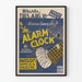 Plakat vintage teatr The Alarm Clock - Oryginalna dekoracja ścienna