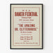 Plakat vintage teatru „The Amazing Dr. Clitterhouse” Baker Federal Theatre