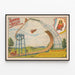 Plakat vintage Barnum & Bailey Cascade Automobil — oprawiony obraz na ścianie