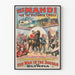 Plakat vintage wojskowy The Mahdi wojna w Sudanie