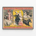 Plakat Vintage Barnum & Bailey - Siostry Meers, Legendarny Jeździec — oprawiony obraz na ścianie