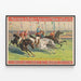 Plakat Vintage Wyścig Jeźdźców Barnum & Bailey — oprawiony obraz na ścianie