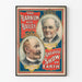 Plakat vintage Barnum i Bailey Największe widowisko na świecie