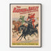 Plakat vintage Barnum & Bailey wyścig konny w stylu rzymskim