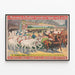 Plakat vintage Barnum & Bailey - Wielki jarmark koni — oprawiony obraz na ścianie