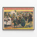 Plakat Vintage Barnum & Bailey - Scena Afryki Północnej — oprawiony obraz na ścianie