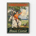 Plakat vintage Gulf Coast Sports et Équitation Illinois Central