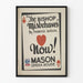 Plakat vintage „Biskup źle się zachowuje” do dekoracji ściennej