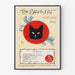 Plakat Vintage Czarny Kot - styczeń 1896