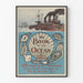 Plakat vintage The Book of the Ocean - Dekoracja ścienna morska