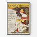 Plakat vintage The Boston Sunday Herald 1896 dekoracja ścienna
