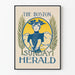 Plakat Vintage The Boston Sunday Herald do dekoracji ściennych