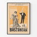 Plakat vintage The Bostonian do dekoracji ściennej