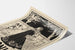 Plakat vintage The Bostonian Mai w czerni i bieli