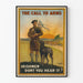 Plakat vintage The Call to Arms - Irlandzka dekoracja ścienna militarna
