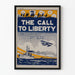 Plakat dekoracyjny Wezwanie do wolności, vintage, wojna 1918