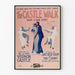 Plakat Vintage The Castle Walk - Dekoracja Ścienna Taniec Retro