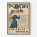 Plakat Vintage The Century Christmas Number – Dekoracja Ścienna na Święta