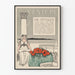 Plakat vintage The Century na wrzesień z ilustracją w stylu secesji