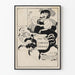 Plakat vintage The Chicago Herald w czerni i bieli