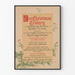 Plakat vintage The Christmas Century - Świąteczna i literacka dekoracja ścienna