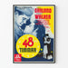 Wintage plakat 48 Godzin - Plakat filmowy retro do dekoracji