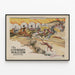 Plakat vintage dekoracyjny The Covered Wagon — oprawiony obraz na ścianie
