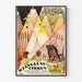 Wintage'owy plakat Le Cirque du Diable - Plakat dekoracji ściennej w stylu art déco