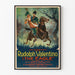 Plakat dekoracyjny vintage "The Eagle" z jeźdźcem i jeźdżczyną