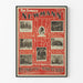 Plakat vintage The Famous Newmann Hypnotist et Lecteur de Pensée