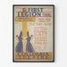 Plakat vintage teatr The First Legion - artystyczna dekoracja ścienna