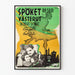 Plakat vintage Spöket Reser Västerut Poster film klasyczny