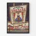 Plakat vintage "Dziewczyna z Pesztu" do dekoracji ściennej teatr