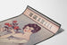 Plakat vintage 'Dziewczyna w USA' ilustracja Charlotte Bates