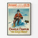 Plakat vintage Charlie Chaplin Głód złota