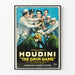 Plakat vintage film Houdini The Grim Game dekoracja ścienna