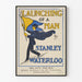 Plakat vintage The Launching of a Man autorstwa Stanleya Waterlooa