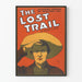 Plakat Vintage The Lost Trail - Dekoracja Ścienna Western