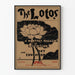 Plakat vintage The Lotos - Dekoracja ścienna literacka i artystyczna