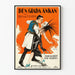 Plakat vintage kina Den Glada Änkan dekoracja ścienna