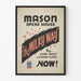 Plakat vintage Mason Opera House Droga Mleczna