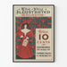 Plakat vintage The New Illustrated Magazine - Retro dekoracja ścienna