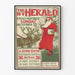 Plakat Vintage The New York Herald Edycja świąteczna 1896
