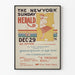 Plakat vintage The New York Sunday Herald 29 grudnia